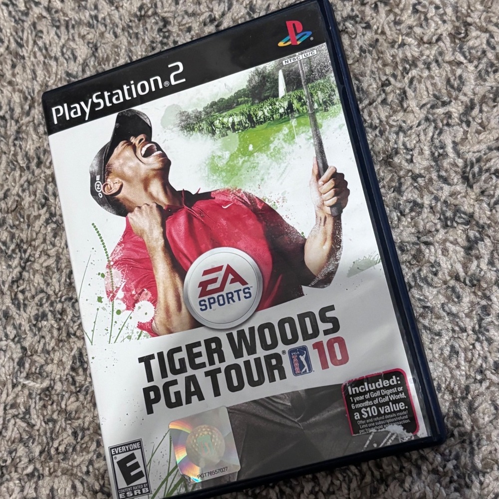 Tiger Woods PGA Tour 10 Sony PlayStation 2 PS2 Game Complete CIB EA Sports